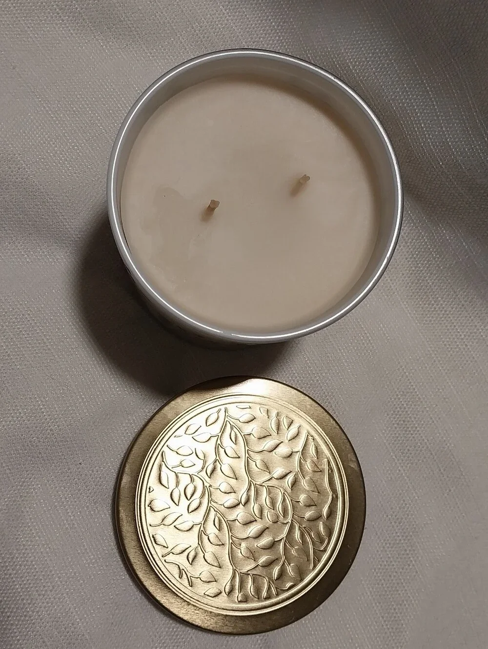 Bellevue Luxury Candles French Vanilla & Bourbon Lidded Glass Candle